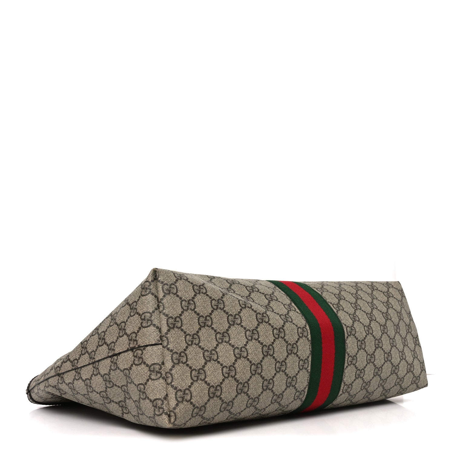 Gucci GG Supreme Monogram Medium Ophidia Shopping Tote Brown