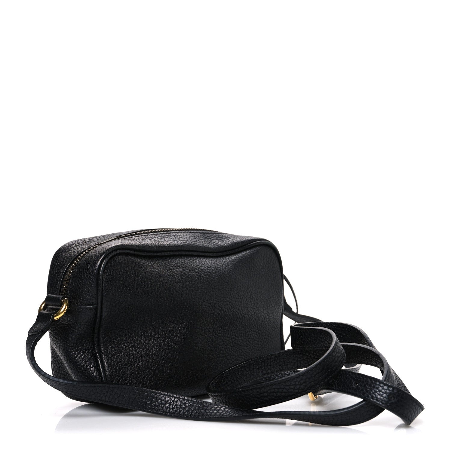 Gucci Pebbled Calfskin Mini Soho Disco Bag Black