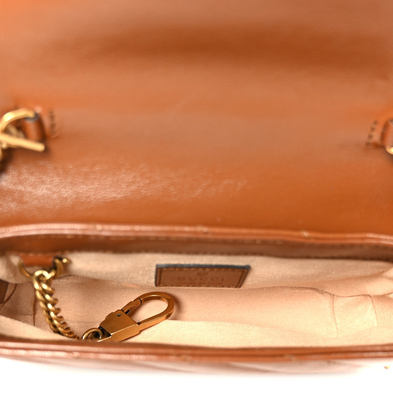 Gucci Azalea Calfskin Matelasse Diagonal Super Mini GG Marmont Shoulder Bag Cuir