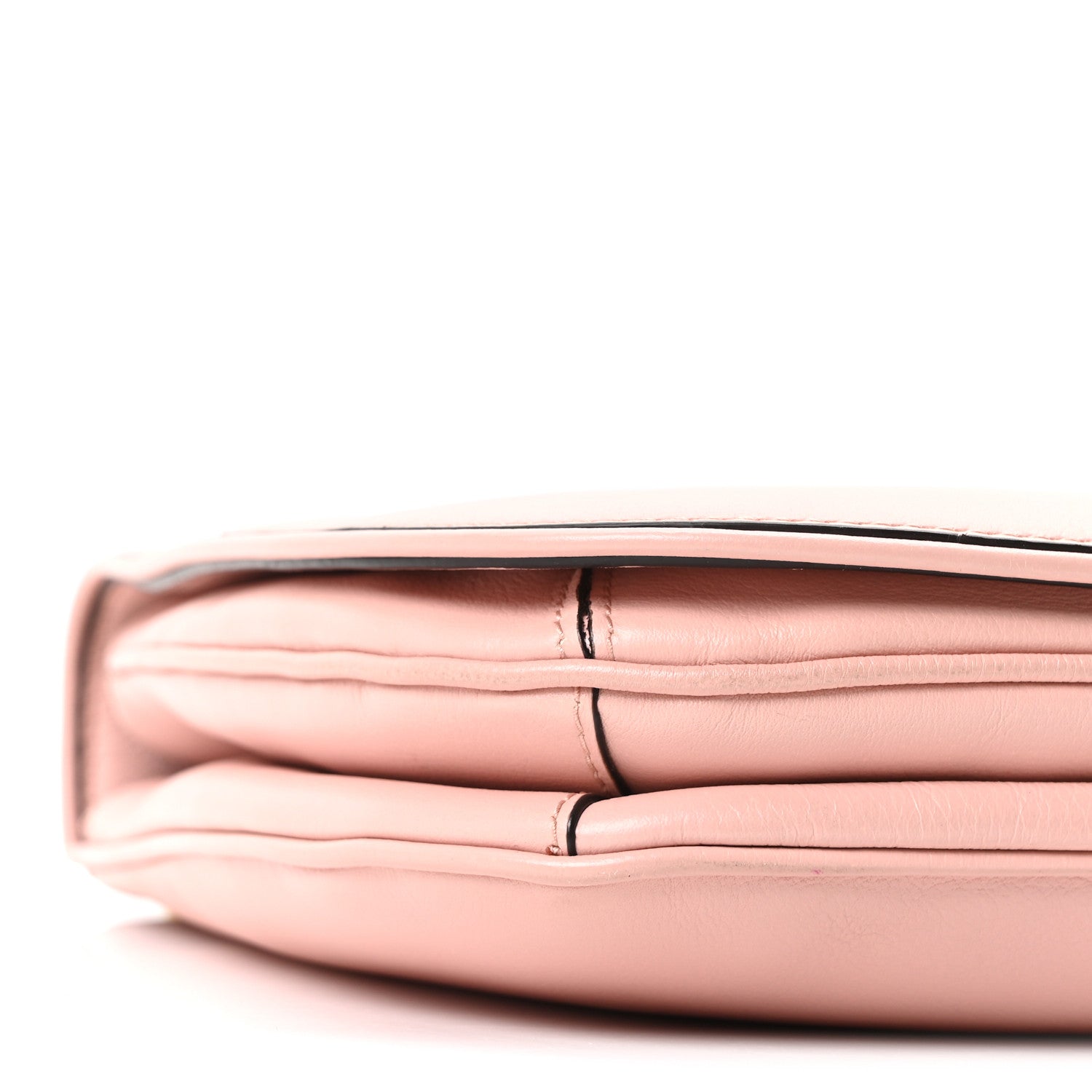Gucci Roxy Calfskin Web Medium Blondie Top Handle Shoulder Flap Bag Powder Pink