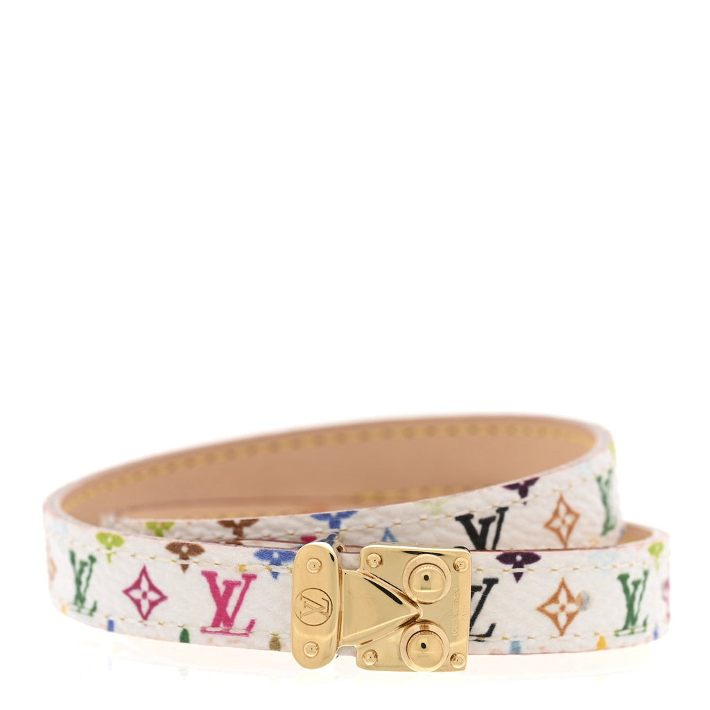 Louis Vuitton LV X TM Monogram Multicolor LV Signature Bracelet 17 White