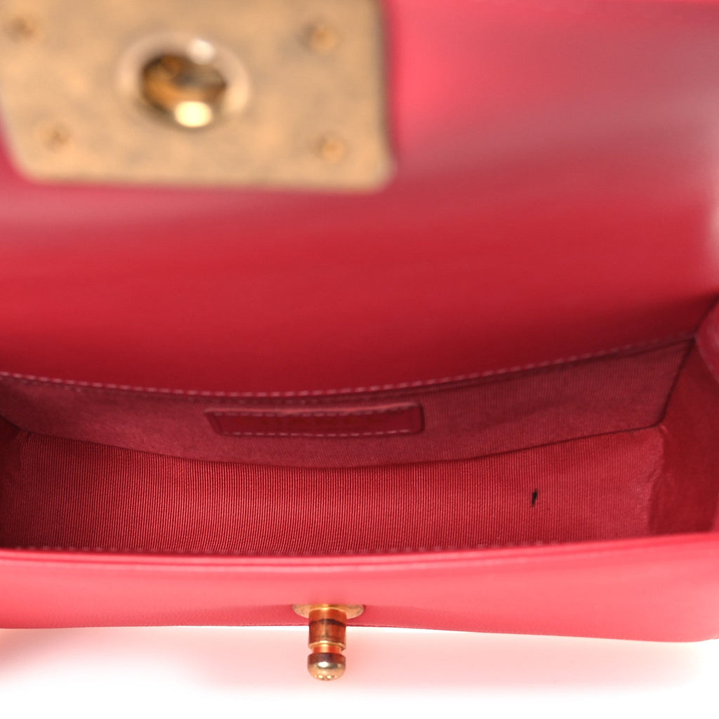 Chanel Caviar Quilted Small Boy Flap Pink