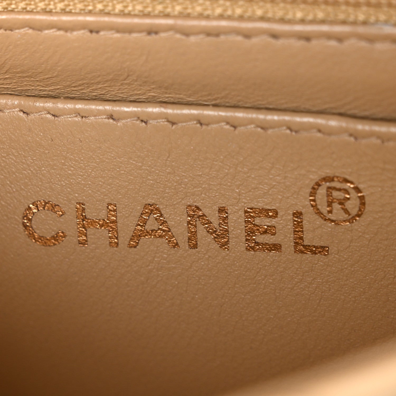 Chanel Lambskin Quilted Bekko Resin Mini Square Flap Beige