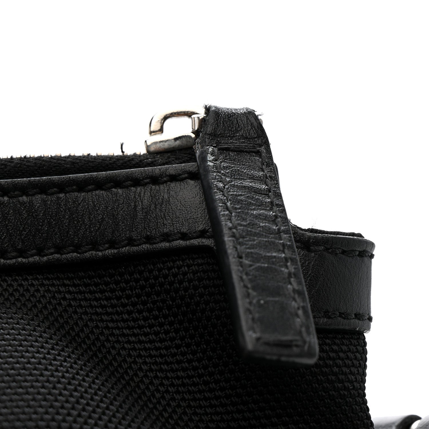 Gucci Techno Canvas Web Messenger Bag Black