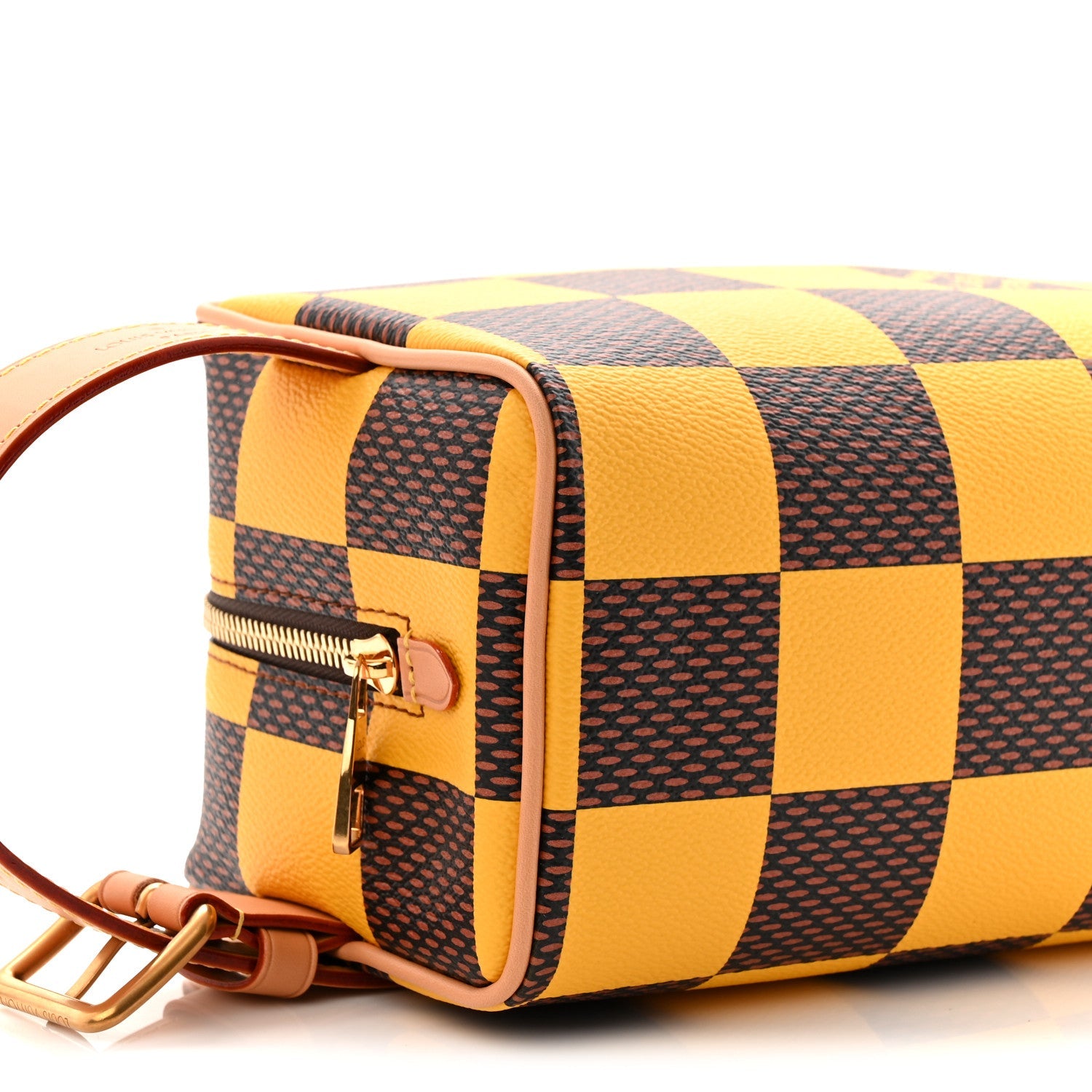 Louis Vuitton Damier Pop Dopp Kit Toilet Pouch Jaune Mat