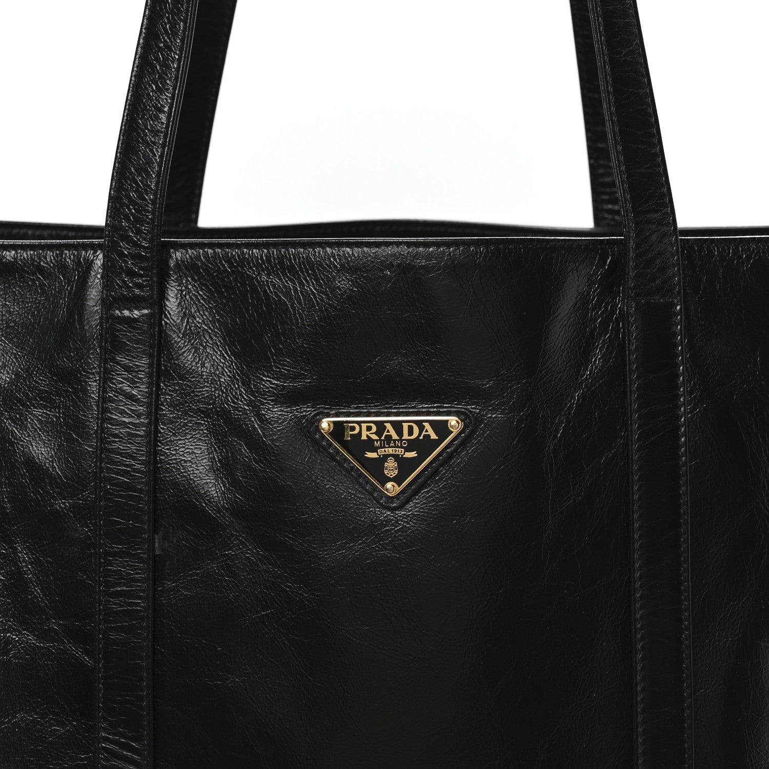 Prada Soft Lux Large Shopping Tote Black
