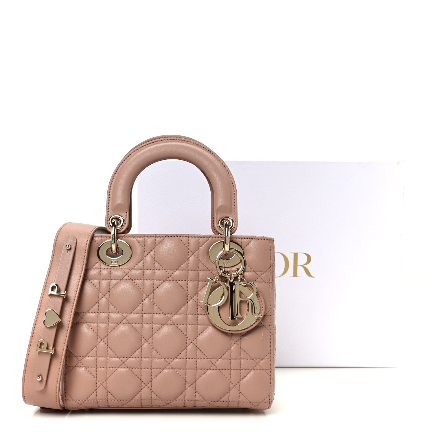 Christian Dior Lambskin Cannage Small My ABCDior Lady Dior Fard
