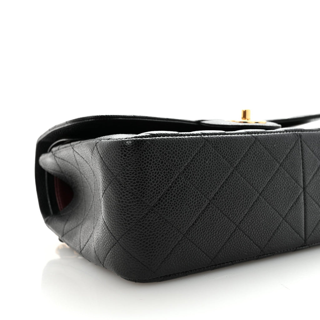 Chanel Caviar Quilted Jumbo Double Flap Black