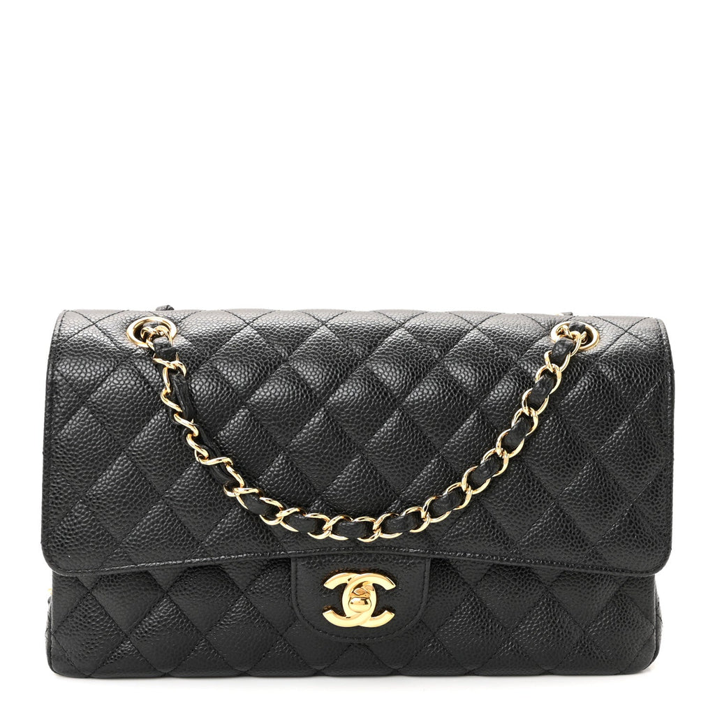 Chanel Caviar Quilted Medium Double Flap Black