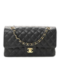Chanel Caviar Quilted Medium Double Flap Black