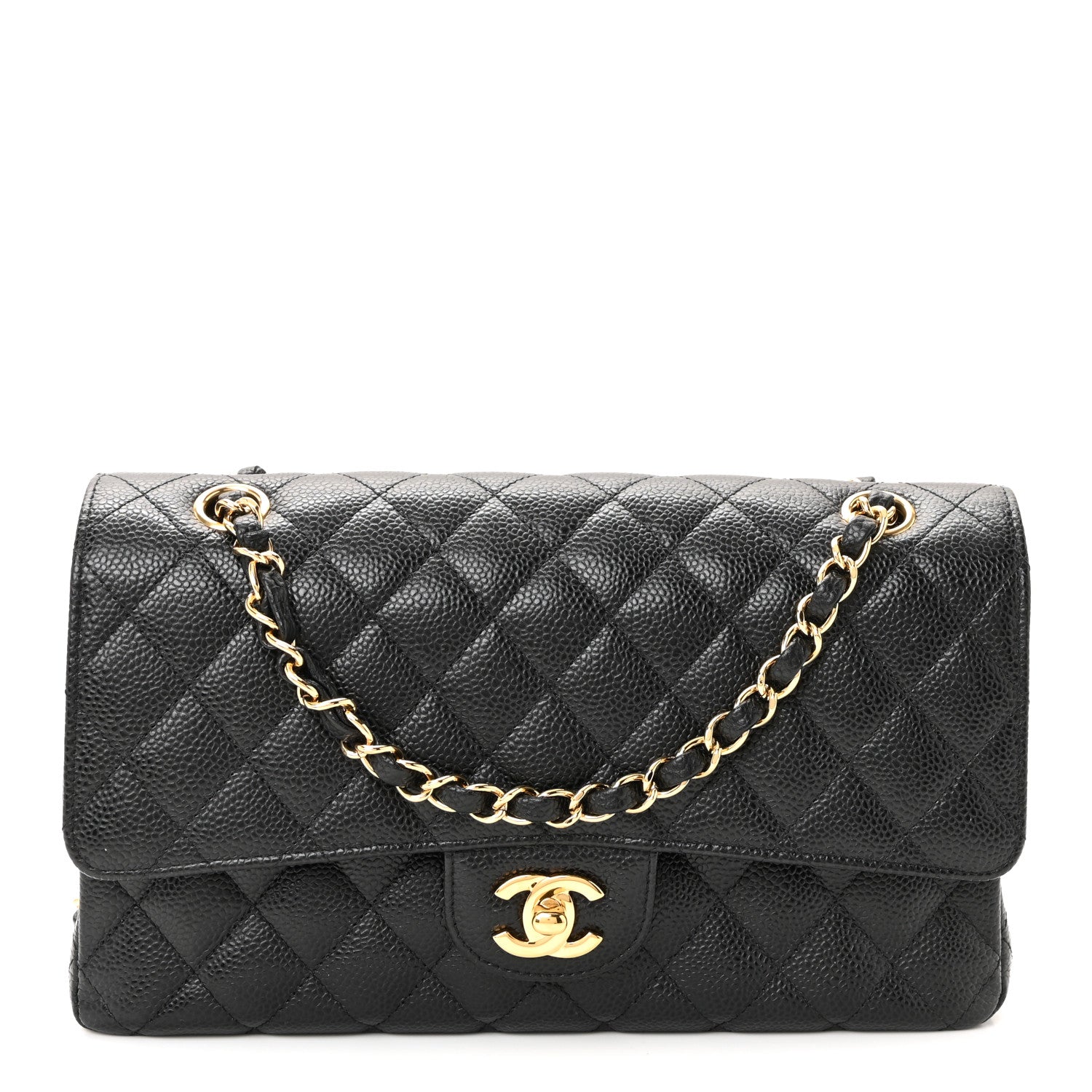 Chanel Caviar Quilted Medium Double Flap Black