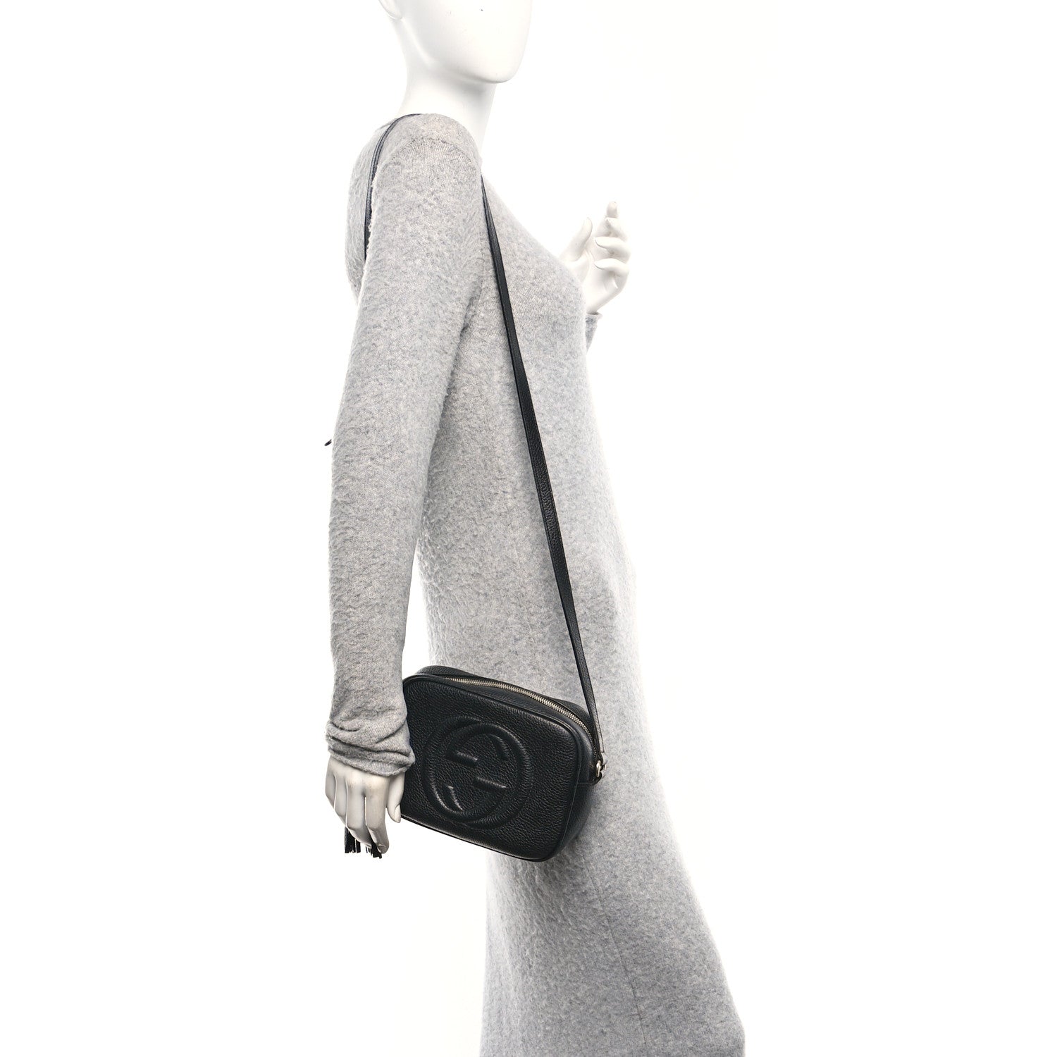 Gucci Pebbled Calfskin Small Soho Disco Bag Black