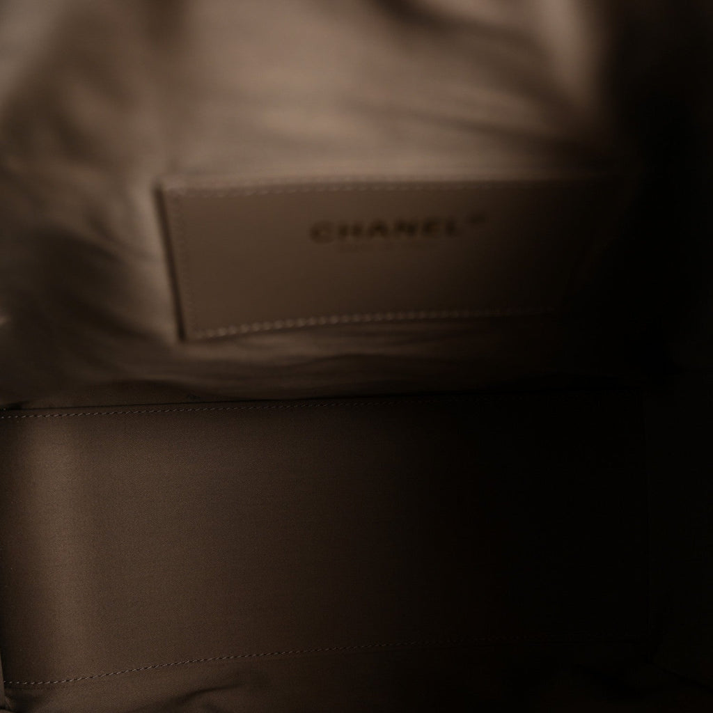 Chanel Suede Quilted Medium Chanel 25 Handbag Grey