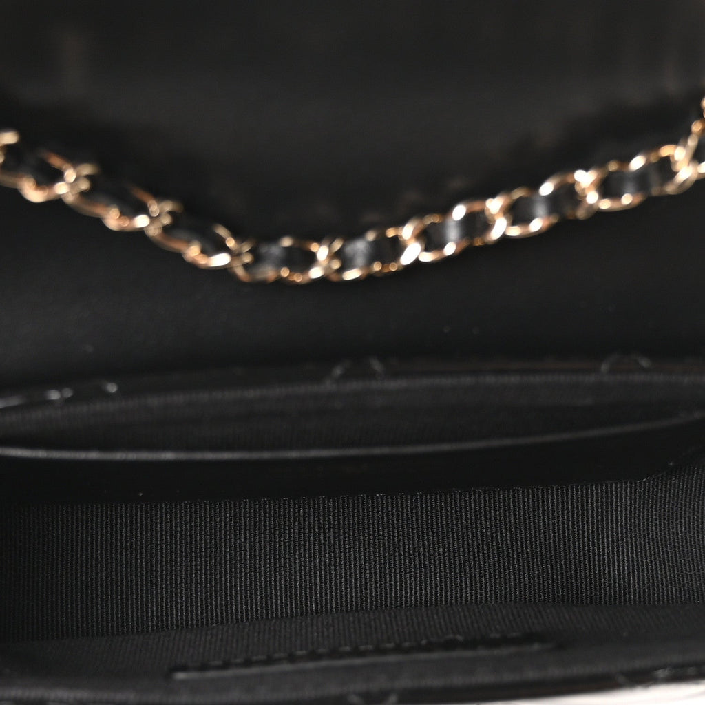Chanel Patent Calfskin Quilted Mini Flap Black