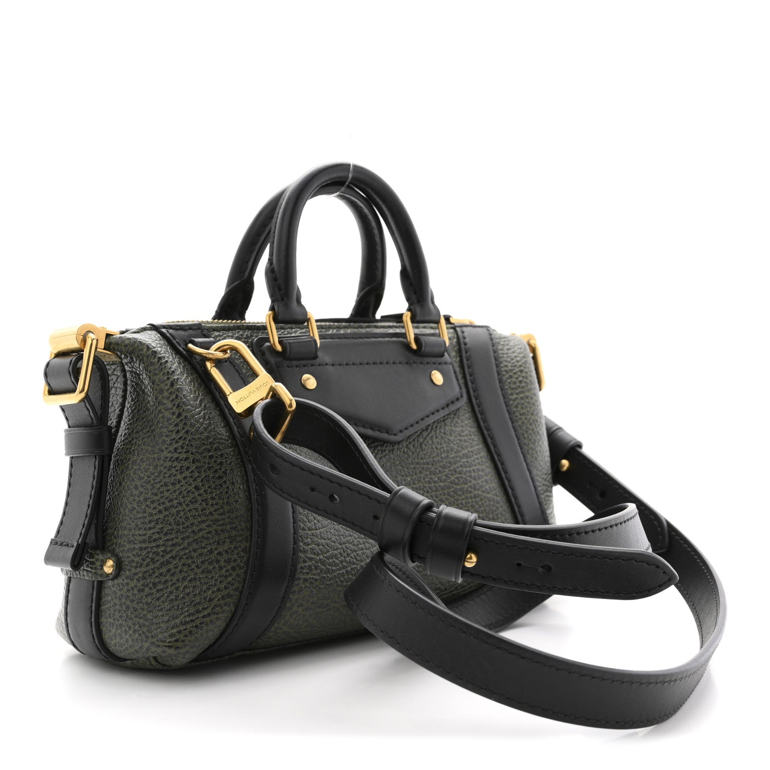 Louis Vuitton Lambskin Nano Biker Khaki