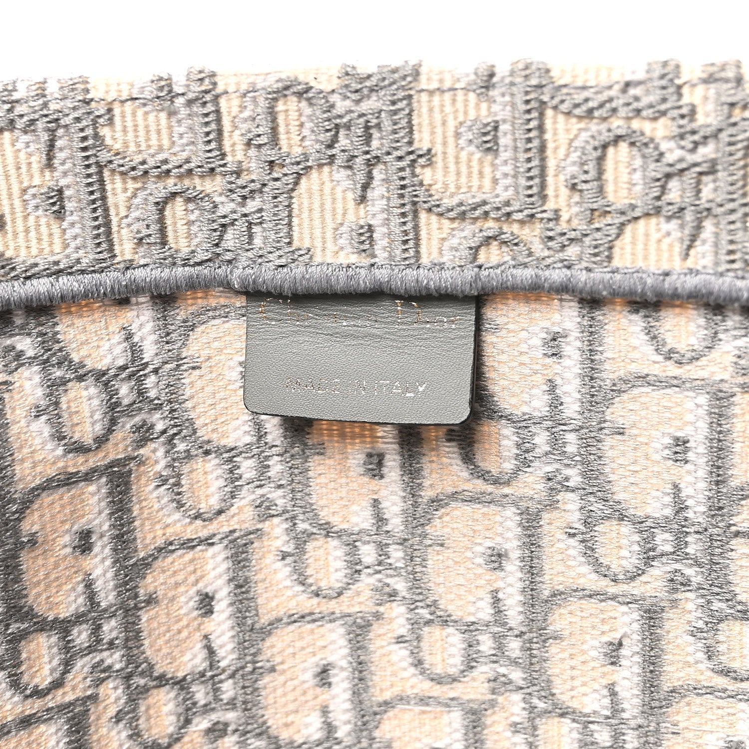 Christian Dior Oblique Large Book Tote Grey