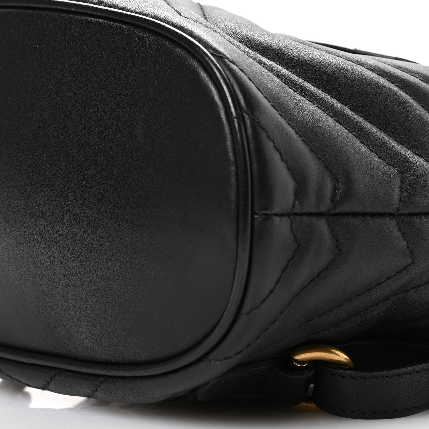 Gucci Calfskin Matelasse GG Marmont Flap Backpack Black