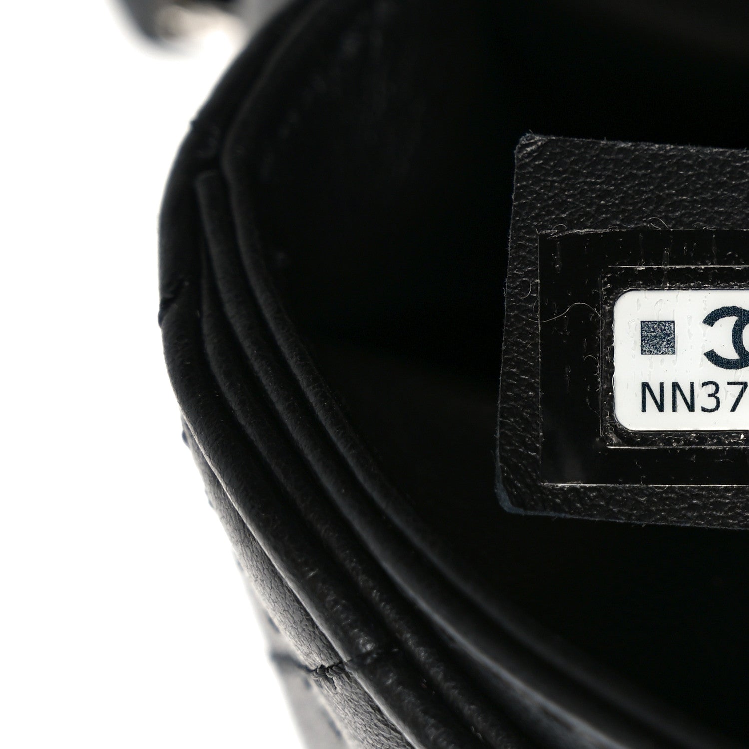 Chanel Calfskin Quilted CC Uniform Flap Belt Bag Black