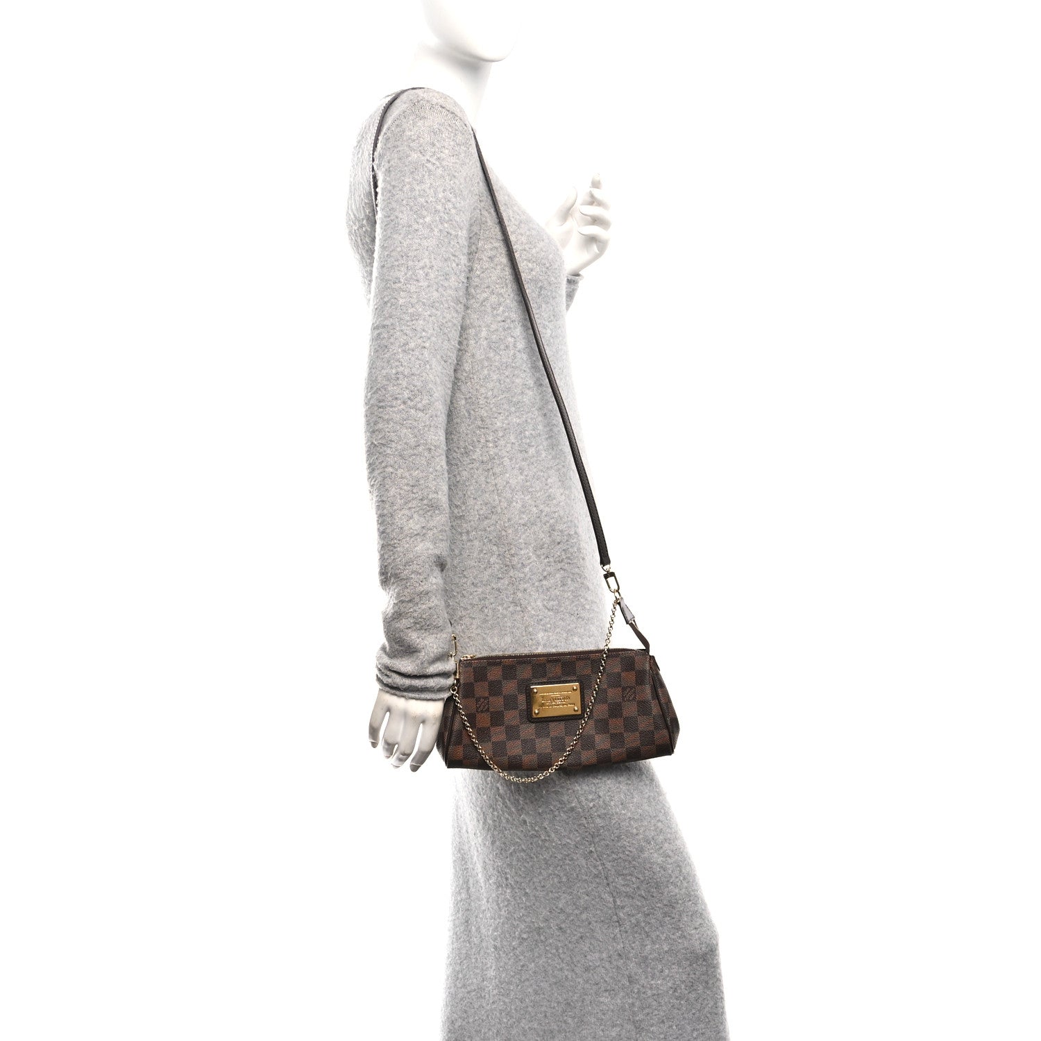 Louis Vuitton Damier Ebene Eva Clutch