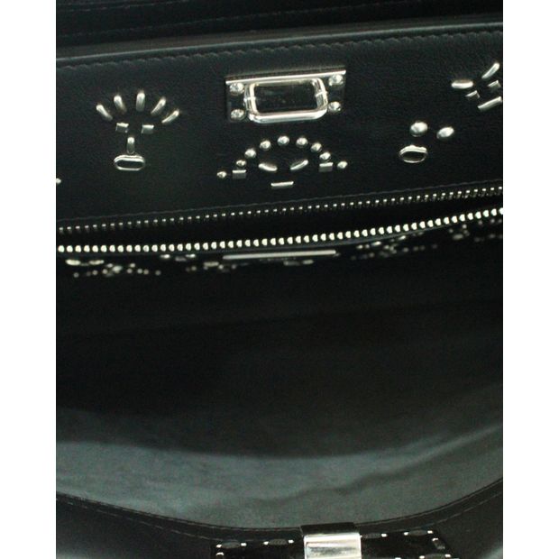 FENDI Black Peekaboo Iconic Fit Bag