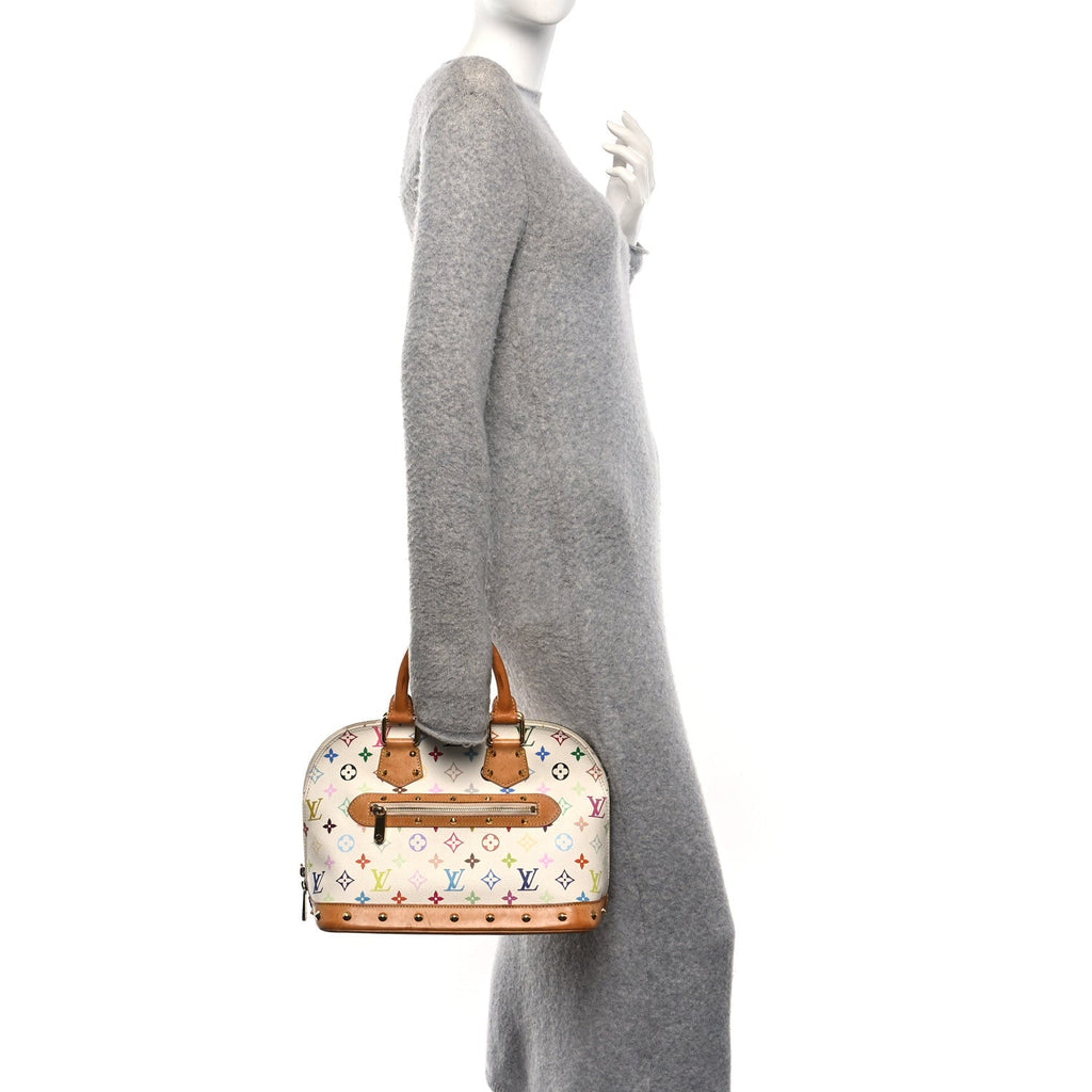 Louis Vuitton Monogram Multicolor Alma White