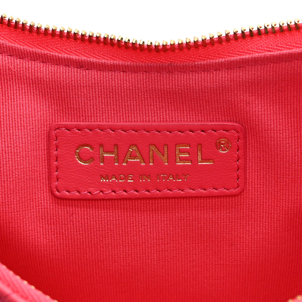 Chanel Lambskin Quilted Small Hobo Bag Pink