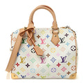 Louis Vuitton LV X TM Monogram Multicolor Speedy Bandouliere 25 White