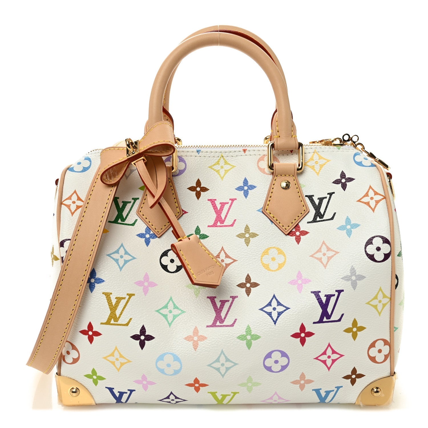 Louis Vuitton LV X TM Monogram Multicolor Speedy Bandouliere 25 White