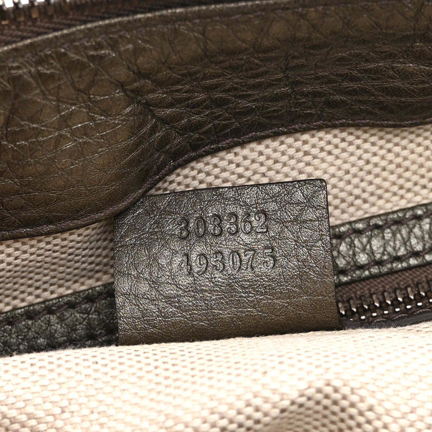 Gucci Metallic Cellarius Calfskin Small Soho Top Handle Satchel Sasso
