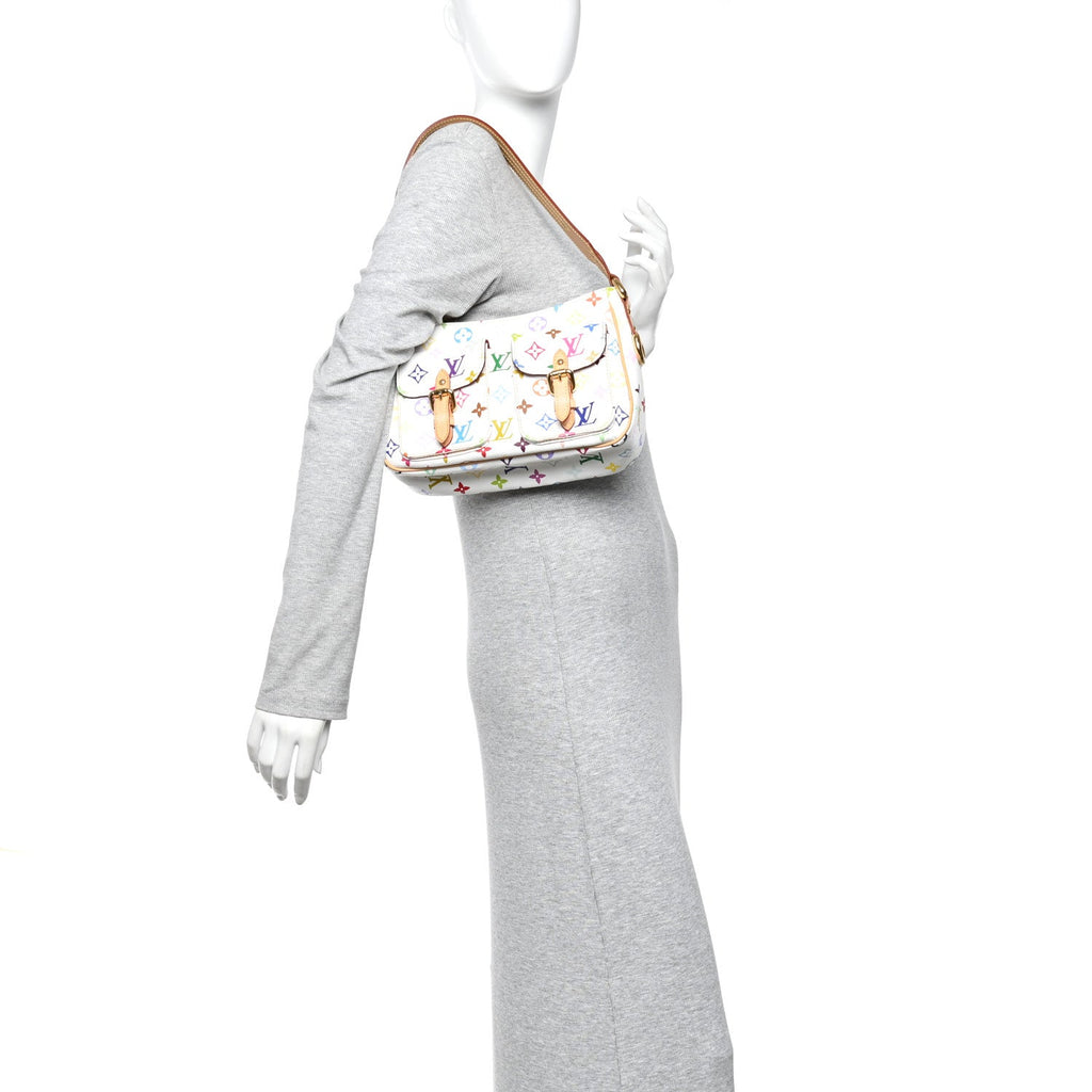 Louis Vuitton Monogram Multicolor Lodge PM White
