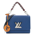 Louis Vuitton Epi Twist Braided Strap Shoulder Bag MM Bleu Roi