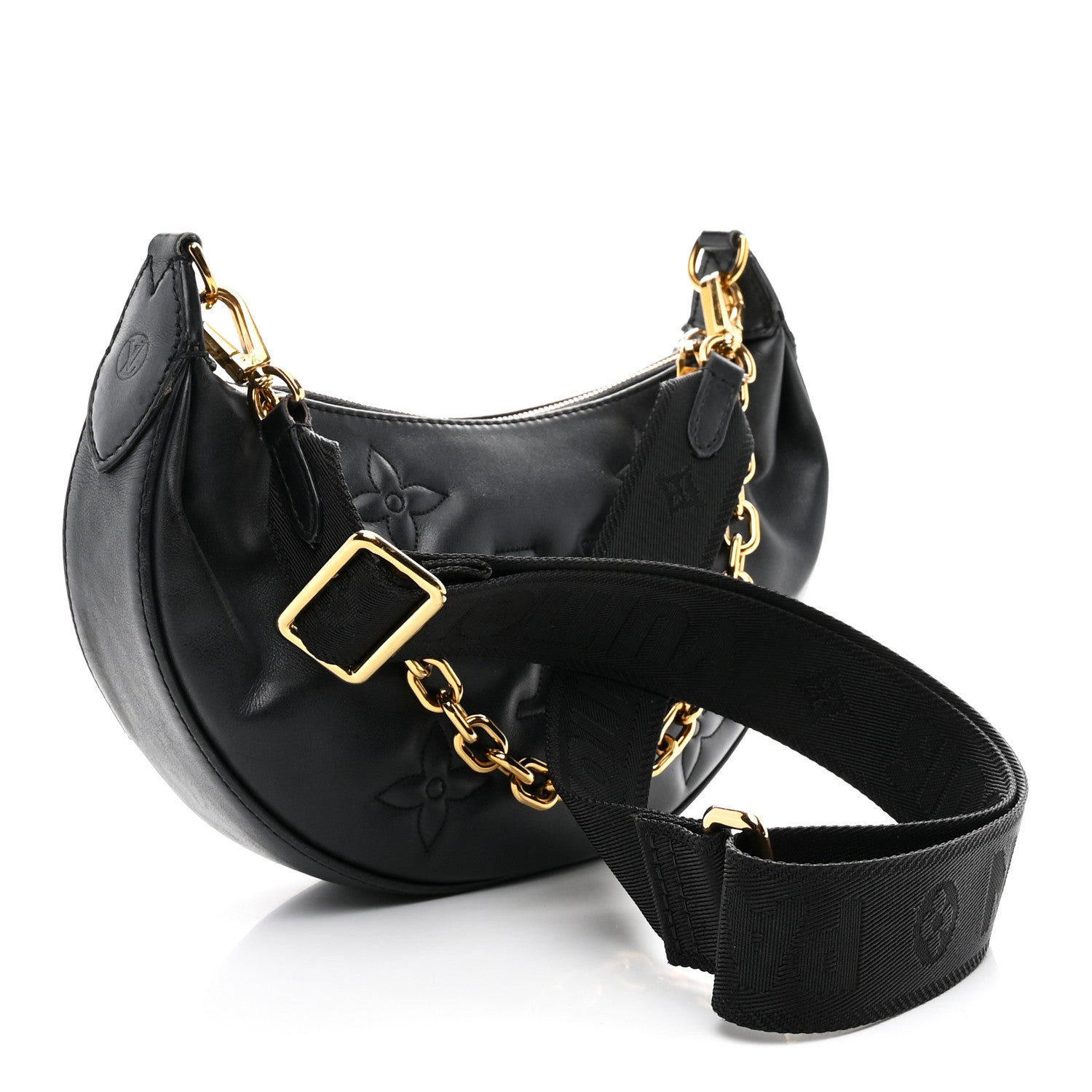Louis Vuitton Calfskin Bubblegram Over The Moon Black