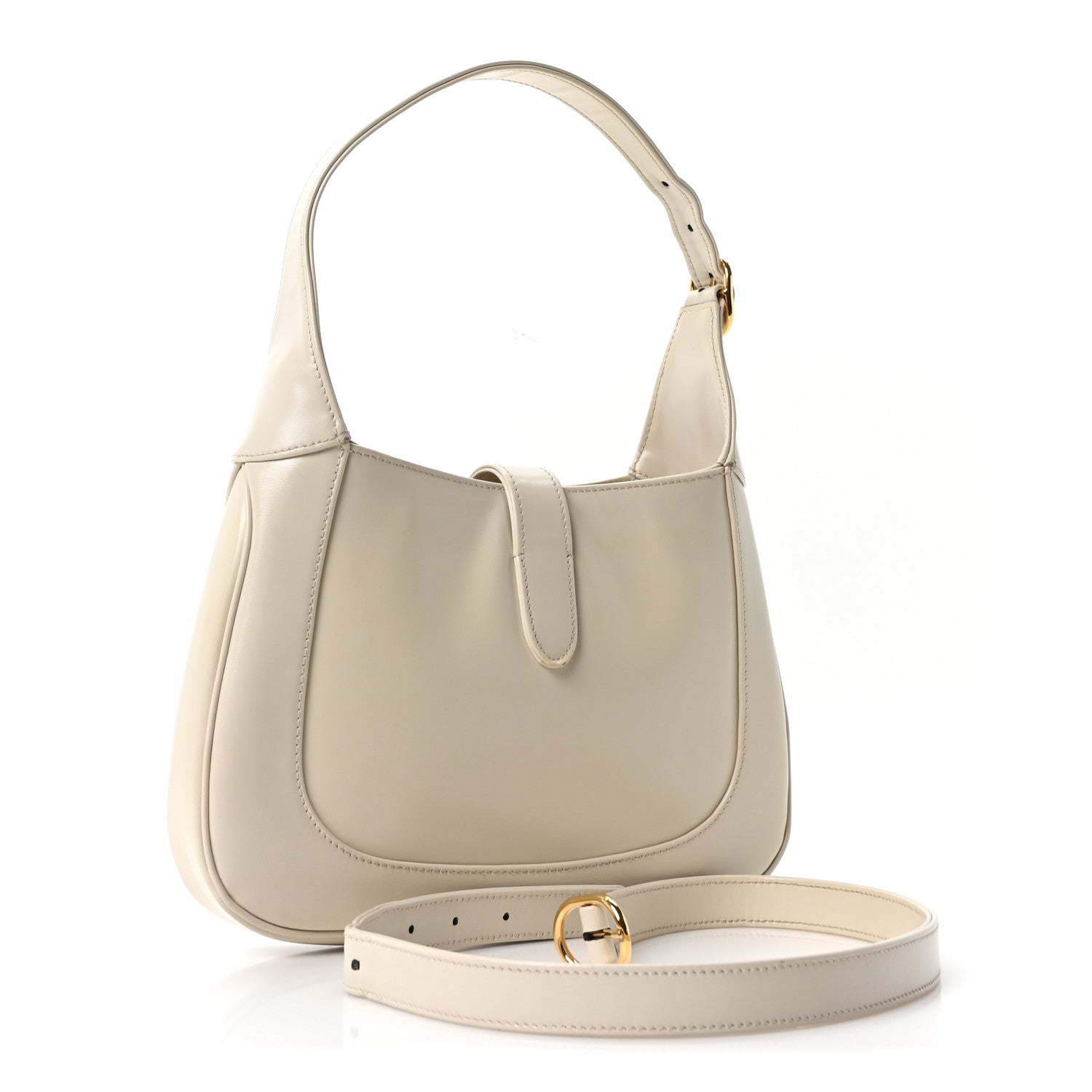Gucci Boarded Dyana Lux Calfskin Small Jackie 1961 Hobo Mystic White