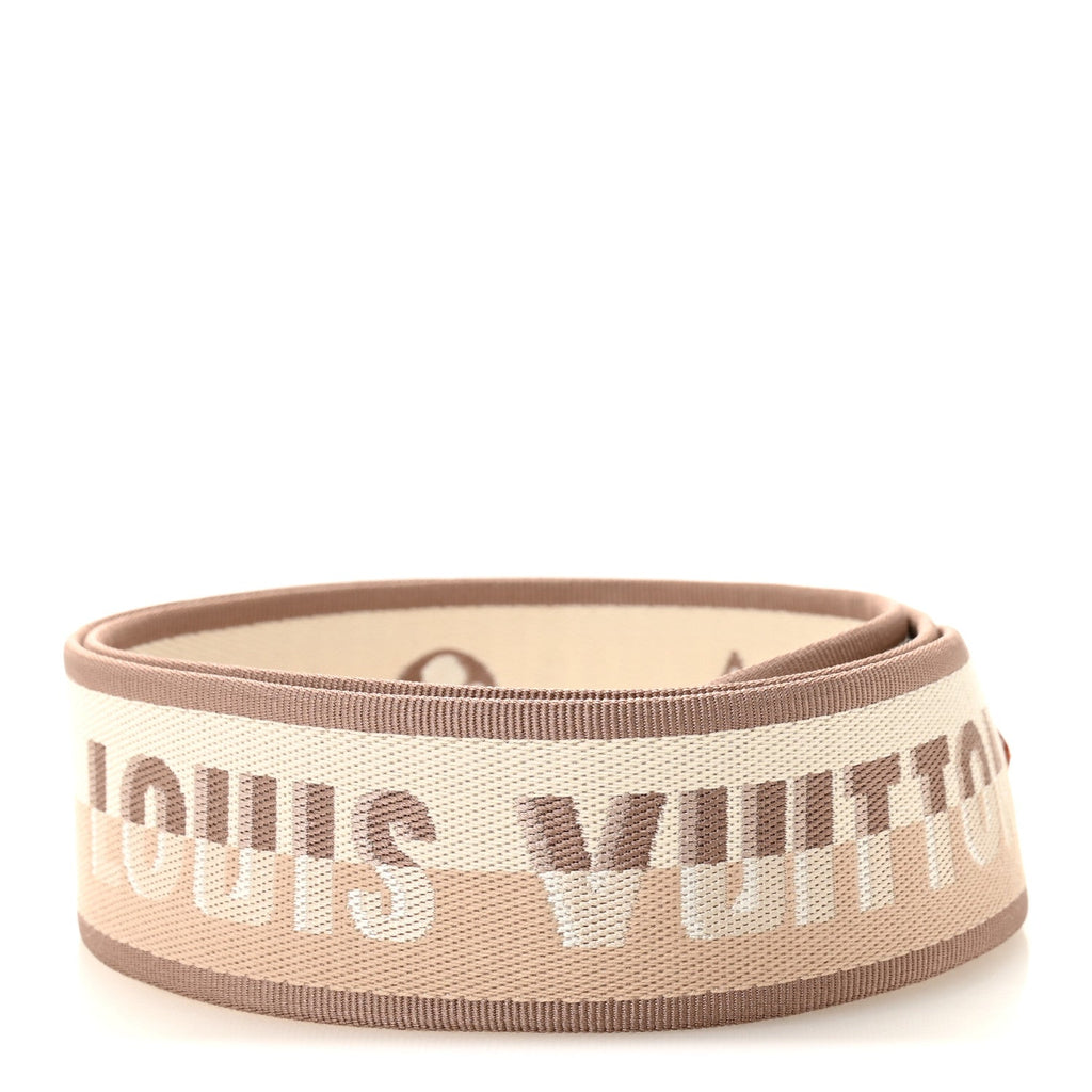 Louis Vuitton Jacquard Speedy Bandouliere 20 Shoulder Strap Beige