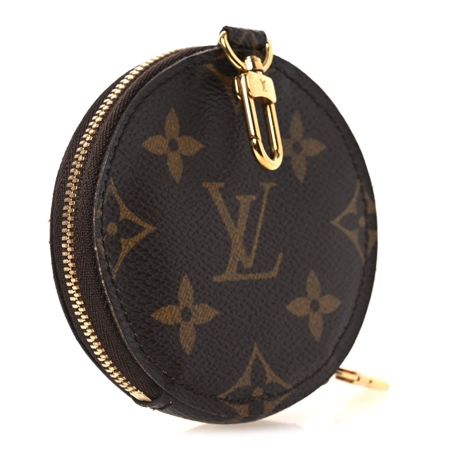 Louis Vuitton Monogram 2021 Christmas Animation Japanese Garden Round Coin Purse Wisteria Pink