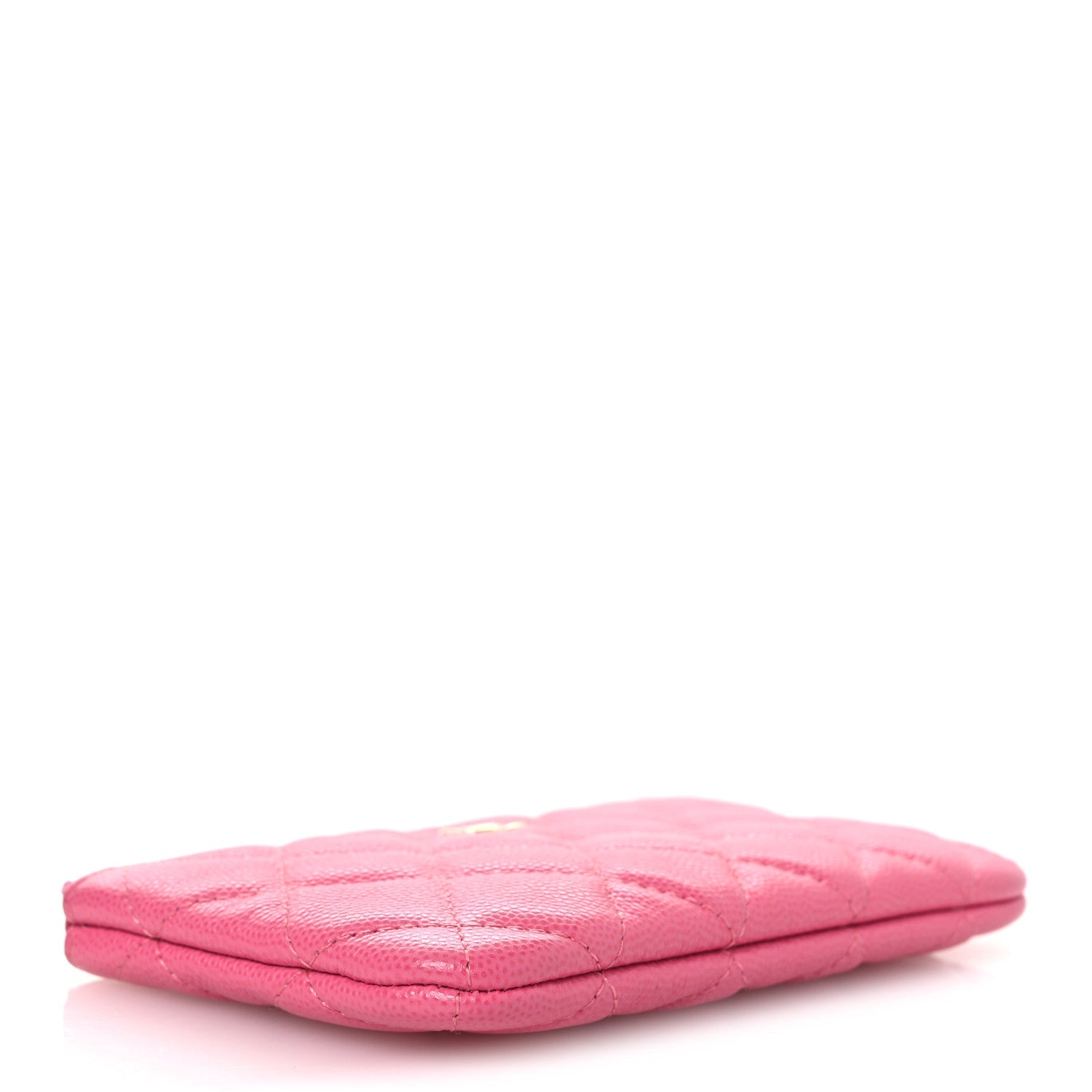 Caviar Quilted Small Cosmetic Case Pink