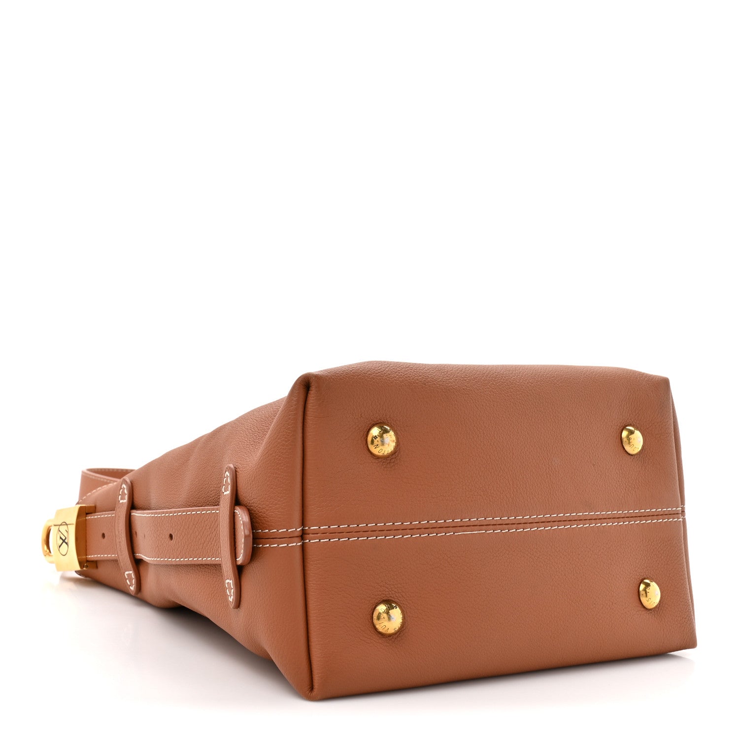 Louis Vuitton Grained Calfskin Low Key Hobo PM Cognac