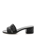 Lambskin Quilted Mules 40 Black