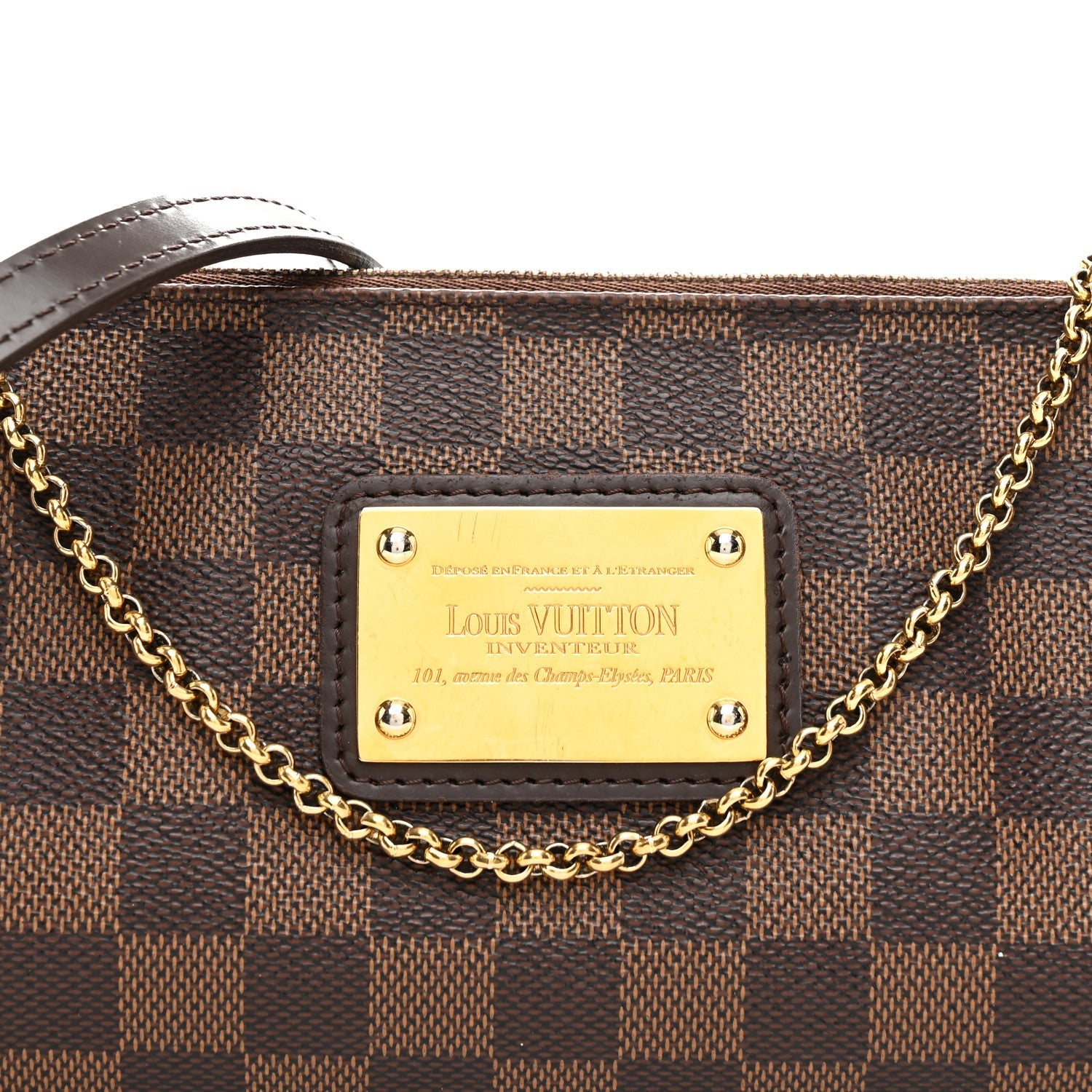 Louis Vuitton Damier Ebene Eva Clutch