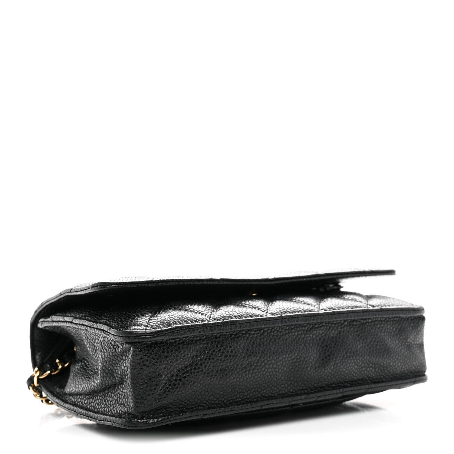 Chanel Caviar Quilted Wallet on Chain WOC Black