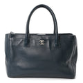 Chanel Calfskin Cerf Executive Shopper Tote Blue