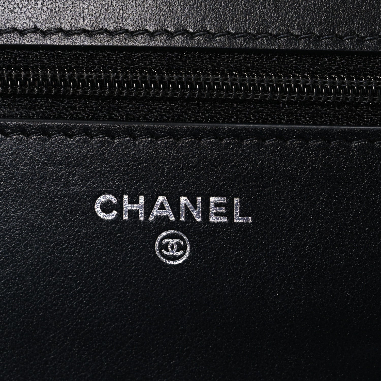 Chanel Caviar Quilted Boy Wallet On Chain WOC Black