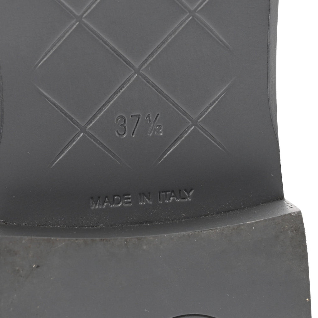Lambskin Quilted CC Turnlock Mules 37.5 Grey