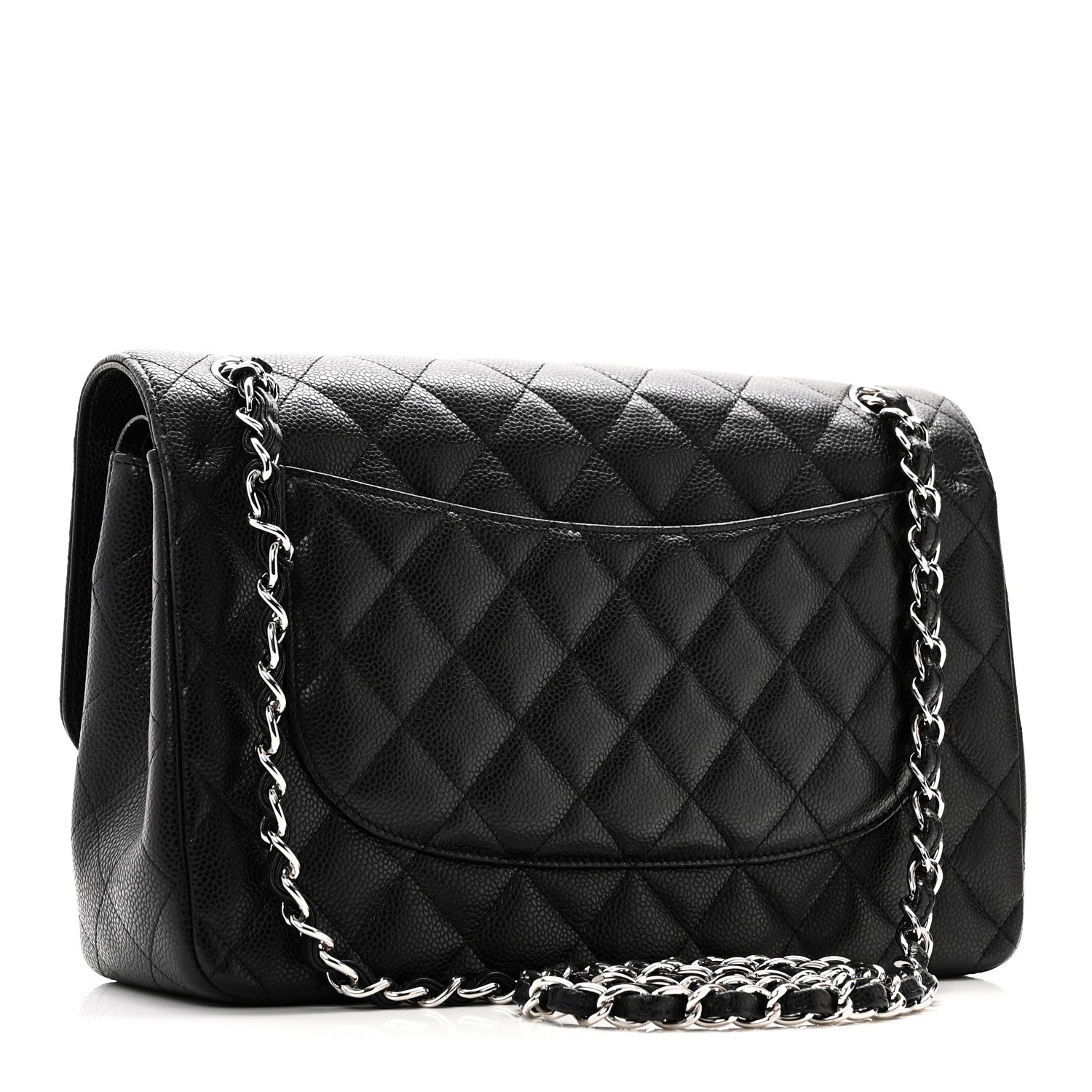 Chanel Caviar Quilted Jumbo Double Flap Black