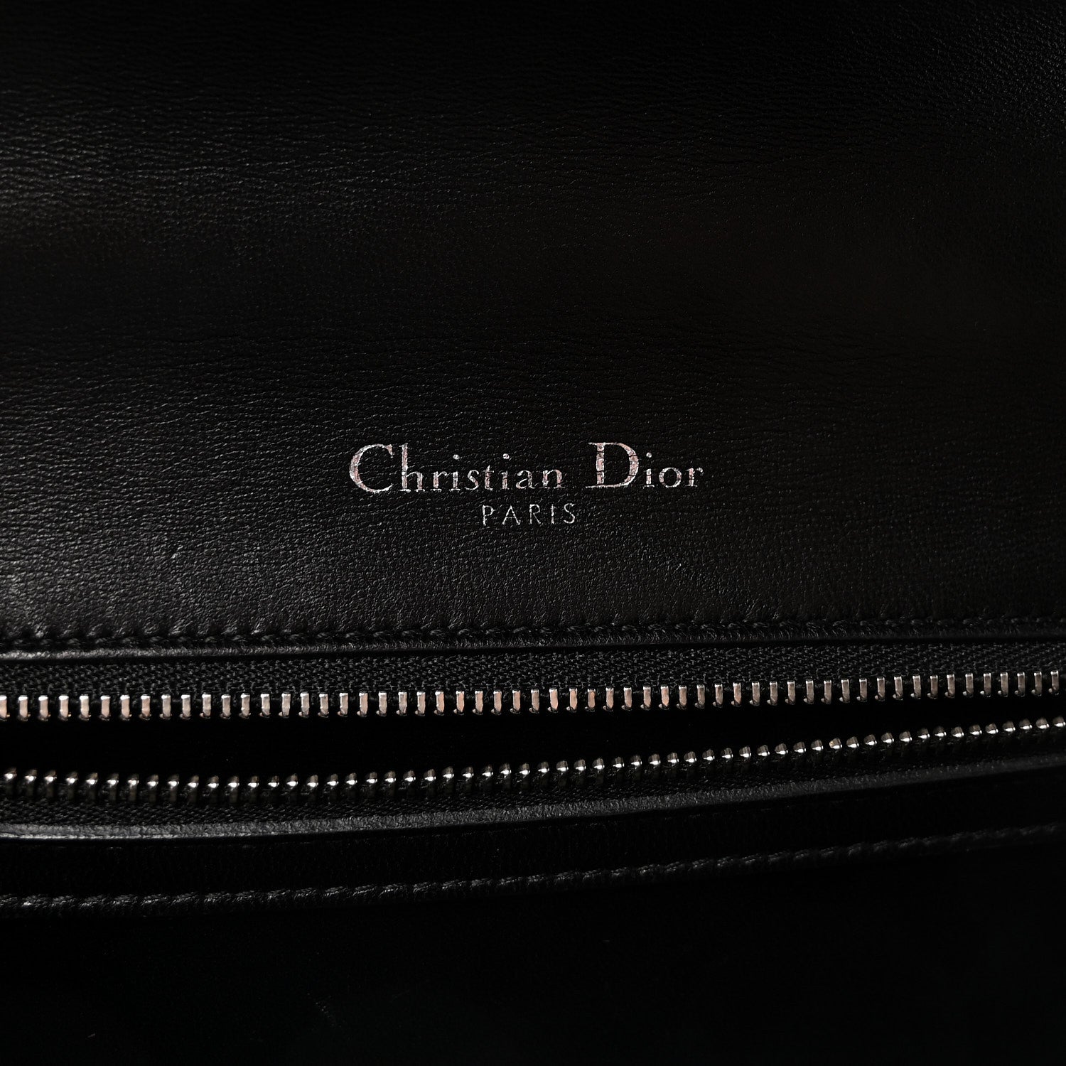 Christian Dior Lambskin Multi Studded Medium Diorama Flap Bag Black