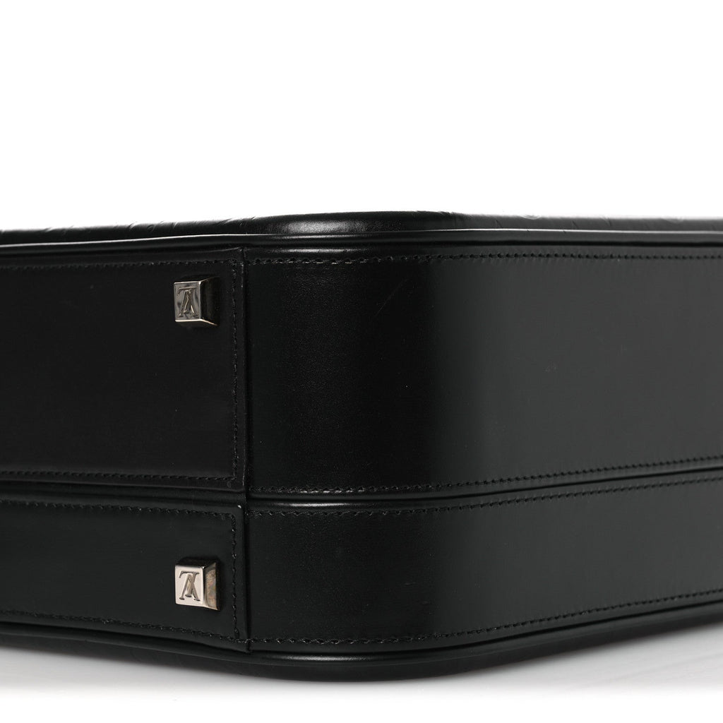 Louis Vuitton Monogram Glace Valisette MM Black