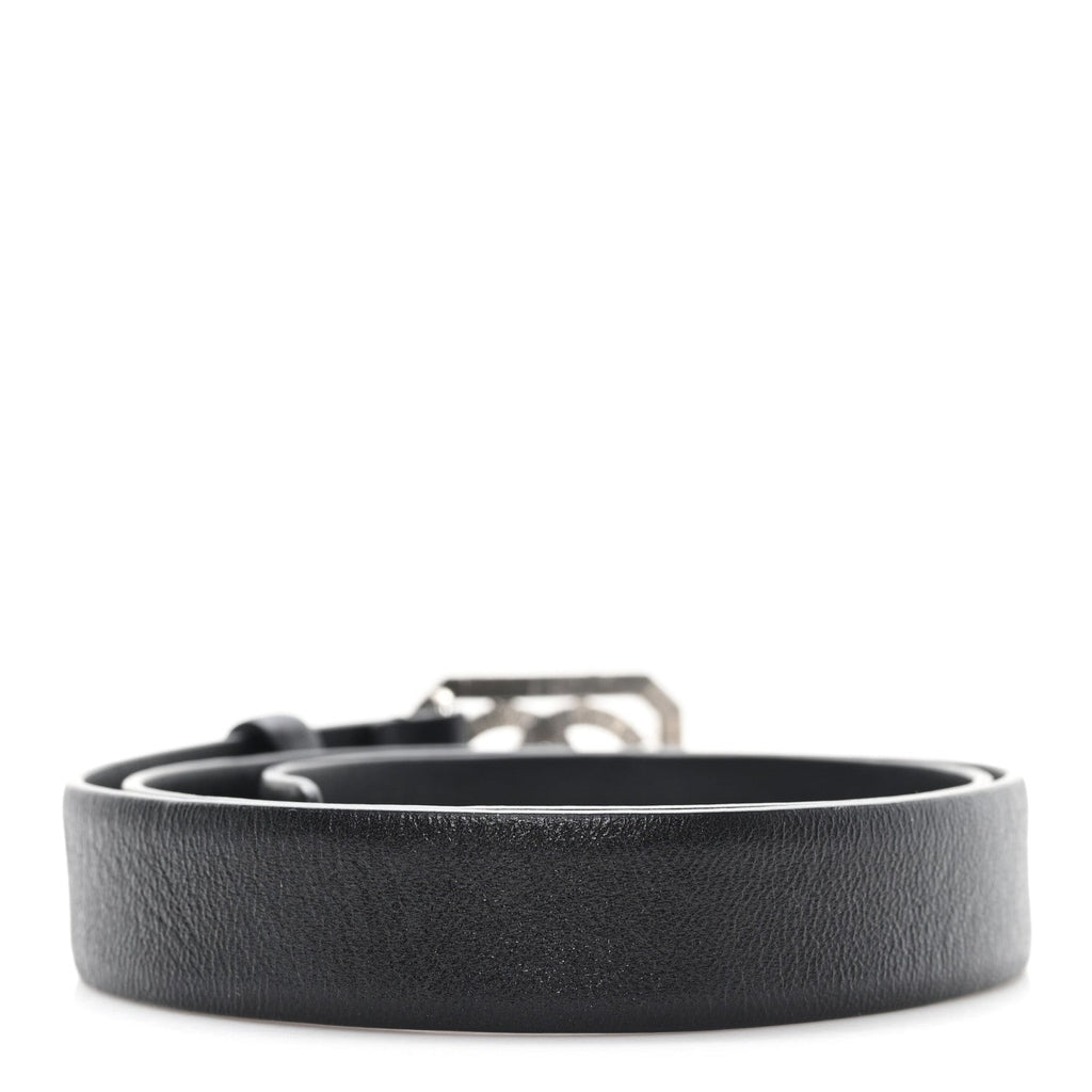 Calfskin Crystal CC Vendome 75 30 Belt  Black