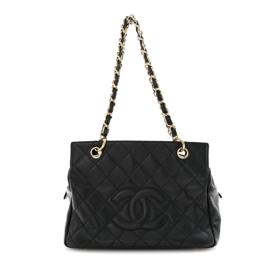 Chanel Caviar Quilted Petit Timeless Tote PTT Black