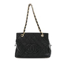 Chanel Caviar Quilted Petit Timeless Tote PTT Black