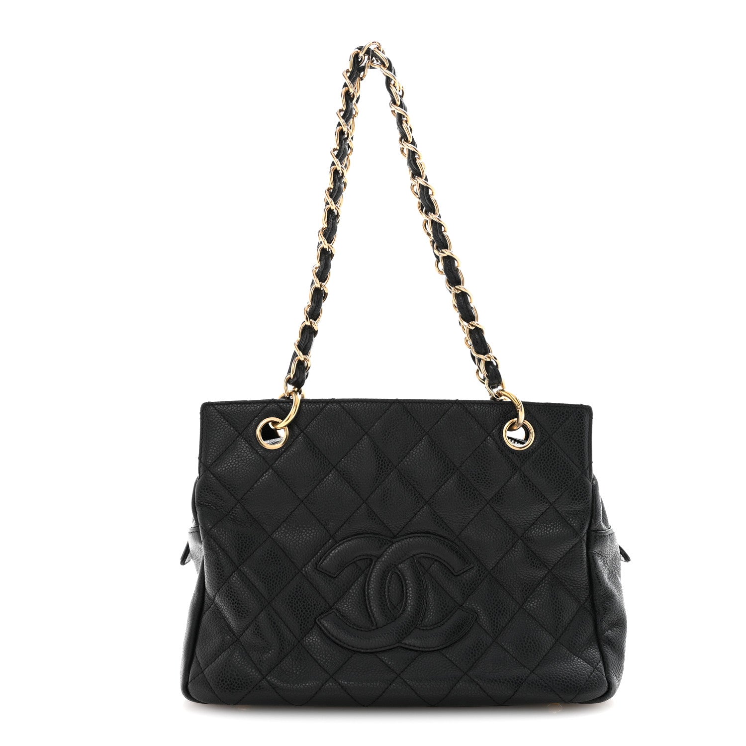 Chanel Caviar Quilted Petit Timeless Tote PTT Black